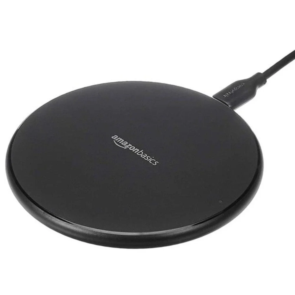 Amazon Basics 15W Qi Certified Wireless Charging Pad (iPhone 14/13/12/11/X,...